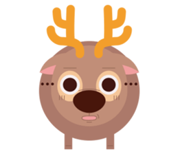 Cute deer Pico sticker #7804327