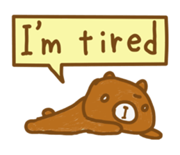 Uncle of the tired bear vol.2 sticker #7805023