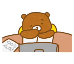 Uncle of the tired bear vol.2 sticker #7805048