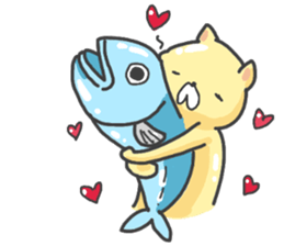 piggy cat sticker #7805295