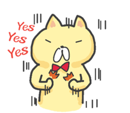 piggy cat sticker #7805297