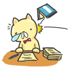 piggy cat sticker #7805305