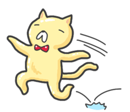 piggy cat sticker #7805329