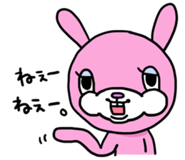 It is a turn , a rabbit . sticker #7806400