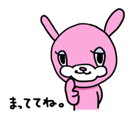 It is a turn , a rabbit . sticker #7806402