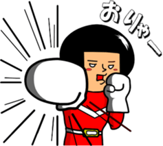 Bob hair five sticker #7806782