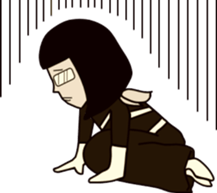 Bob hair five sticker #7806789