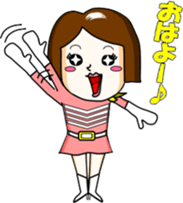 Bob hair five sticker #7806799