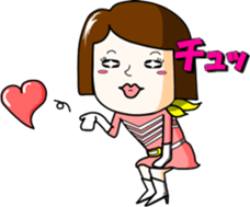 Bob hair five sticker #7806803