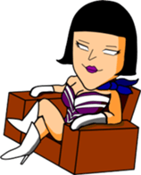 Bob hair five sticker #7806806