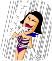 Bob hair five sticker #7806807