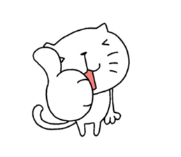 The cat which is a good feeling 3 sticker #7807225