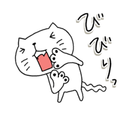 The cat which is a good feeling 3 sticker #7807237