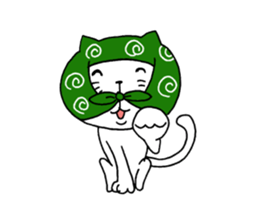 The cat which is a good feeling 3 sticker #7807250