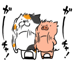 Game everyday tortoiseshell cat and pig2 sticker #7807380