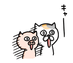 Game everyday tortoiseshell cat and pig2 sticker #7807396