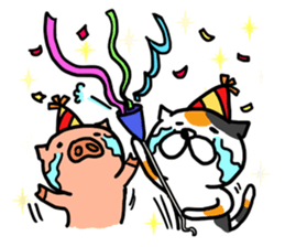 Game everyday tortoiseshell cat and pig2 sticker #7807411