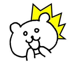 Relax simple bear sticker #7807437