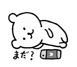 Relax simple bear sticker #7807442