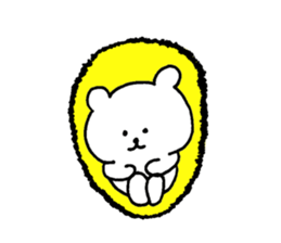 Relax simple bear sticker #7807450