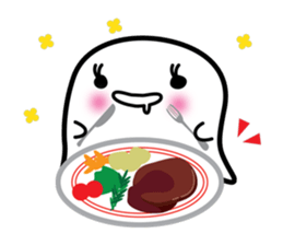 This is a pretty ghost called YOCCHI 12 sticker #7807457