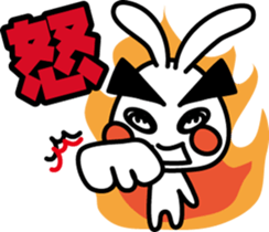 Large letters of rabbit sticker #7807873