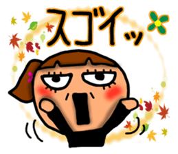 Girl sticker-2 sticker #7807844