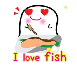 This is a pretty ghost called YOCCHI 10 sticker #7808066