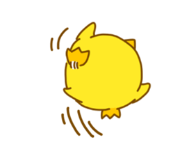 "hiyomaru"~Goofy with Clunker chick~Eng. sticker #7808253