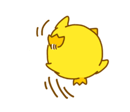 "hiyomaru"~Goofy with Clunker chick~Eng. sticker #7808253