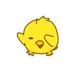 "hiyomaru"~Goofy with Clunker chick~Eng. sticker #7808257