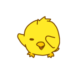 "hiyomaru"~Goofy with Clunker chick~Eng. sticker #7808257