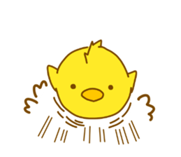 "hiyomaru"~Goofy with Clunker chick~Eng. sticker #7808260