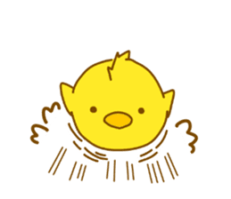 "hiyomaru"~Goofy with Clunker chick~Eng. sticker #7808260