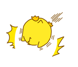 "hiyomaru"~Goofy with Clunker chick~Eng. sticker #7808261