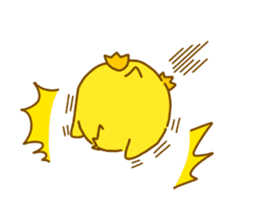 "hiyomaru"~Goofy with Clunker chick~Eng. sticker #7808261