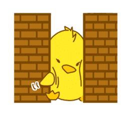 "hiyomaru"~Goofy with Clunker chick~Eng. sticker #7808265