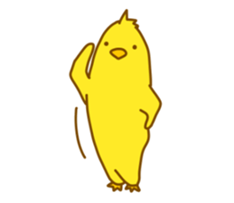 "hiyomaru"~Goofy with Clunker chick~Eng. sticker #7808266