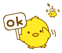 "hiyomaru"~Goofy with Clunker chick~Eng. sticker #7808267