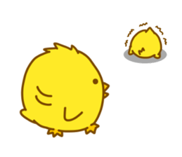 "hiyomaru"~Goofy with Clunker chick~Eng. sticker #7808271