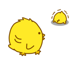 "hiyomaru"~Goofy with Clunker chick~Eng. sticker #7808271