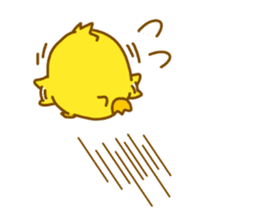 "hiyomaru"~Goofy with Clunker chick~Eng. sticker #7808272