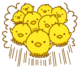 "hiyomaru"~Goofy with Clunker chick~Eng. sticker #7808273