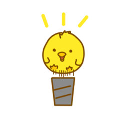 "hiyomaru"~Goofy with Clunker chick~Eng. sticker #7808282