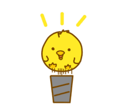 "hiyomaru"~Goofy with Clunker chick~Eng. sticker #7808282