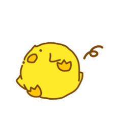 "hiyomaru"~Goofy with Clunker chick~Eng. sticker #7808283