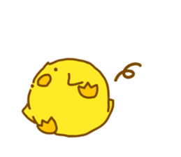 "hiyomaru"~Goofy with Clunker chick~Eng. sticker #7808283