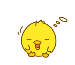 "hiyomaru"~Goofy with Clunker chick~Eng. sticker #7808284