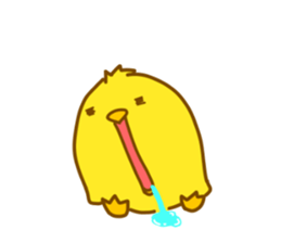 "hiyomaru"~Goofy with Clunker chick~Eng. sticker #7808285