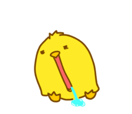 "hiyomaru"~Goofy with Clunker chick~Eng. sticker #7808285